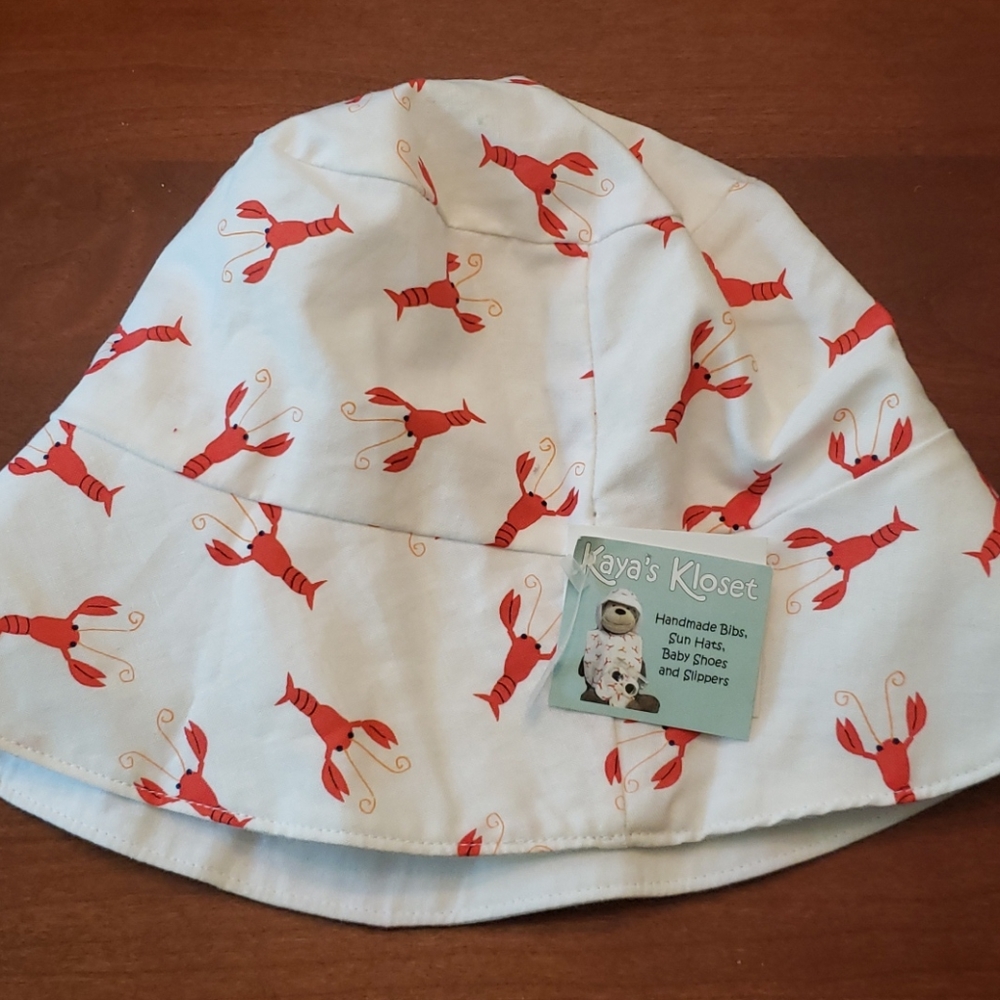 Kaya's Kloset Handmade Lobster Sun Hat NWT (a2p)